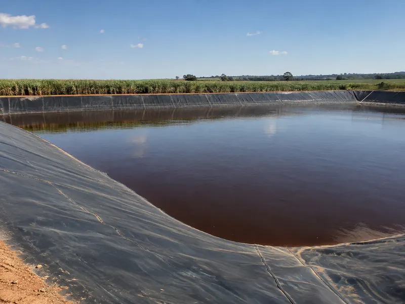 Geomembrana PEAD — Lagoa de Vinhaça
