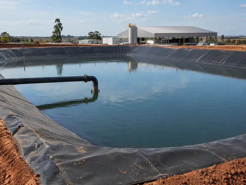 Geomembrana PEAD — Reservatório de Água Industrial / Reúso